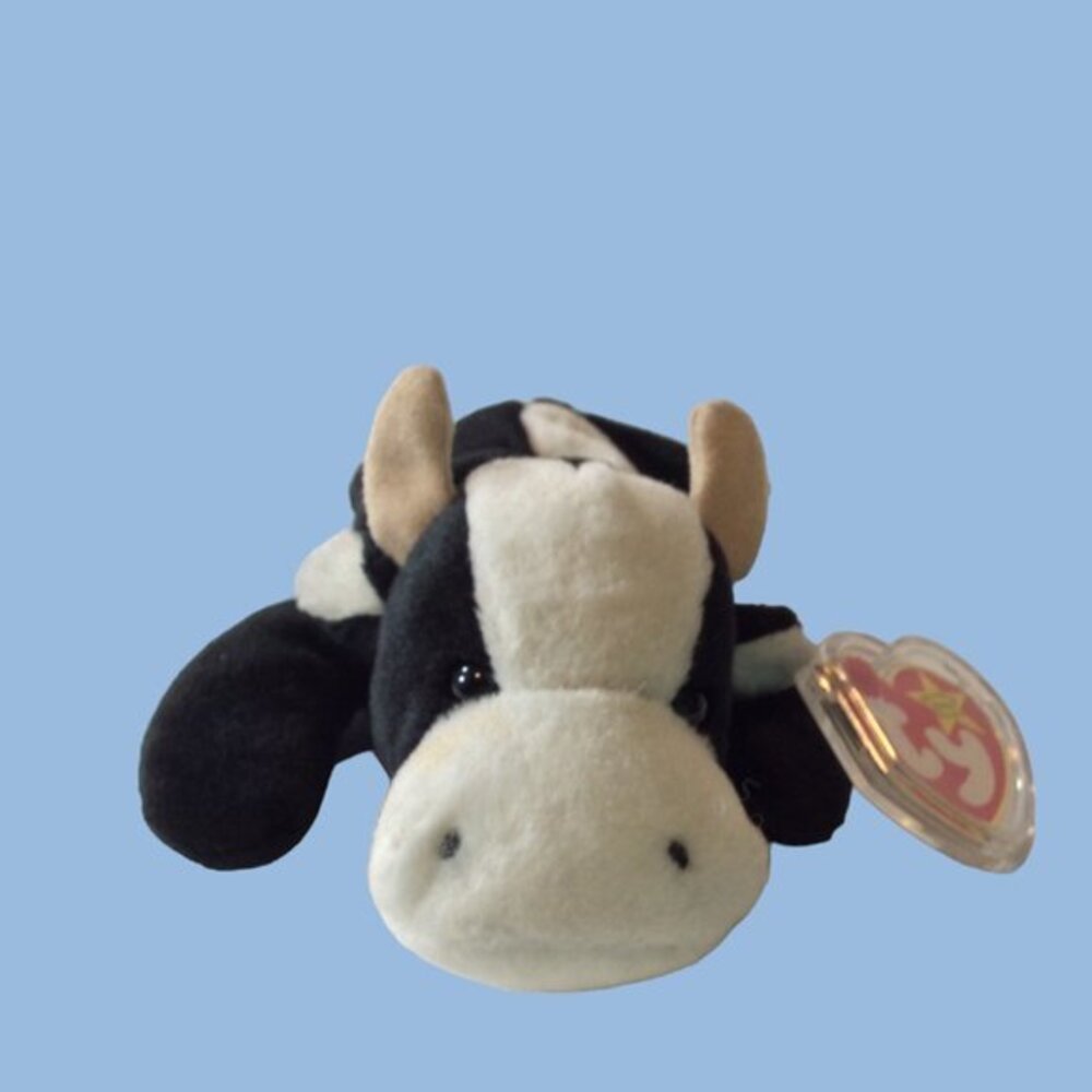 Ty Beanie Baby "Daisy" Black and White Cow Vintage, Retired 1993